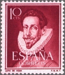 Sellos de Europa - Espa�a -  ESPAÑA 1950 1072 Sello Nuevo Literatos Lope de Vega Yv822
