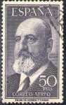 Stamps Spain -  ESPAÑA 1955 1165 Sello Leonardo Torres Quevedo 50pts Usado