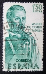 Stamps Spain -  Manuel De Castro y Padilla