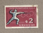 Stamps Uruguay -  XVIII Olimpiada, Esgrima