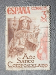 Stamps : Europe : Spain :  Virgen Peregrina (Pontevedra) -Año Santo Compostelano