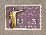 Sellos de America - Uruguay -  XVIII Olimpiada, Tiro