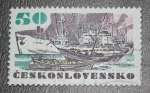 Sellos de Europa - Checoslovaquia -  Barcos de pesca