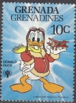 Sellos del Mundo : America : Grenada : GRENADA GRENADINES 1979 Scott 356 Sello Nuevos Disney Año del Niño Donald Piloto Avión 10c
