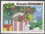 Stamps : America : Grenada :  GRENADA GRENADINES 1981 Scott 450 Sello Nuevos Disney Escenas de La Dama y el Vagabundo 1/2c