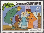 Stamps : America : Grenada :  GRENADA GRENADINES 1981 Scott 454 Sello Nuevos Disney Escenas de La Dama y el Vagabundo 4c