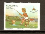 Stamps Colombia -  PESCADOR