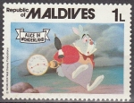 Sellos de Asia - Maldivas -  MALDIVES 1980 Scott 887 Sello Nuevo Escenas de Alicia en el Pais de las Maravillas 1L