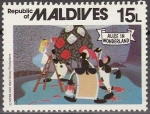 Stamps Maldives -  MALDIVES 1980 Scott 893 Sello Nuevo Escenas de Alicia en el Pais de las Maravillas 15L