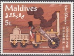 Stamps : Asia : Maldives :  MALDIVES 1992 Scott 2053 Sello Nuevo Escenas de Donald and the Wheel 1961 5L