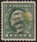 Stamps United States -  USA 1914 Scott 405 Sello Presidente George Washington (22/1/1732-14/12/1799) Stamp Estados Unidos