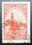 Stamps Argentina -  Pozo de petroleo en el mar