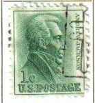 Stamps United States -  USA 1963 Scott 1209 Sello Presidente 7º Andrew Jackson (15/03/1767-08/06/1845) usado