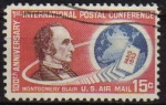 Stamps United States -  USA 1963 Scott C66 Sello Conferencia Postal Montgomery Blair Usado