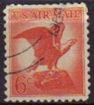 Stamps United States -  USA 1963 Scott C67 Sello Aves Aguila en la Roca YvA63 Michel 844 Usado