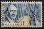 Sellos del Mundo : America : Estados_Unidos : USA 1964 Scott C69 Inventor Cohetes Espaciales Robert H. Goddard usado