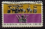 Stamps United States -  USA 1965 Scott 1265 Sello Conmemorativo Carta Magna de 1215 usado