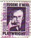 Sellos de America - Estados Unidos -  USA 1965 Scott 1294 Sello Personaje Eugene O'Neill Dramaturgo Premio Nobel Literatura usado