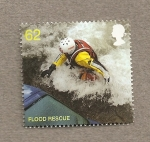 Stamps United Kingdom -  Bomberos y rescate