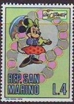 Stamps Europe - San Marino -  SAN MARINO 1970 Scott 739 Sello Nuevo Disney Minnie Mouse 4L