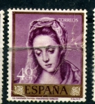 Sellos de Europa - Espa�a -  La Sagrada Familia- Fracmento- El Greco- Día del Sello