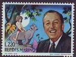 Stamps San Marino -  SAN MARINO 1970 Scott 745 Sello Nuevo Disney Walt Disney y El Libro de la Jungla 220L