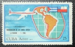 Stamps : America : Cuba :  Inauguracion de las lineas aereas "La Habana - S.Chile"