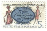 Stamps United States -  USA 1966 Scott 1316 Sello General Federation of Women's Clubs usado