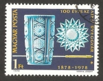 Stamps Hungary -  vaso de cristal de ajka