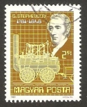 Stamps : Europe : Hungary :  g. stephenson, ingeniero