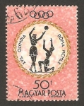 Sellos de Europa - Hungr�a -  olimpiadas de roma, mujeres con una pelota