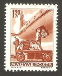 Stamps Hungary -  transporte de equipaje