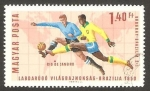Stamps : Europe : Hungary :  Campeonatos mundiales de fútbol, Río de Janeiro 1950