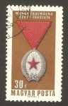 Stamps Hungary -  Condecoración nacional, medalla de plata