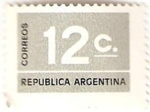 Sellos de America - Argentina -  Cifra