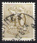 Stamps : Europe : Belgium :  León rampante y cifra.