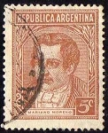 Stamps : America : Argentina :  Mariano Moreno 5cent.
