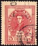 Stamps Argentina -  Jose de San martín 5 cent.