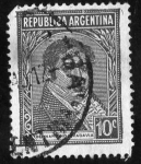 Stamps : America : Argentina :  Bernatino 10 cent.