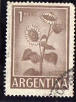 Stamps : America : Argentina :  Girasol 1 Peso