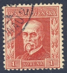 Stamps : Europe : Czechoslovakia :  Tomáš Masaryk