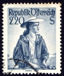 Stamps : Europe : Austria :  trajes regionales