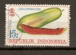 Stamps : Asia : Indonesia :  PAPAYA