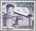 Stamps Spain -  ESPAÑA 1967 1810 Sello Nuevo Castillos Jarandilla Caceres 1p