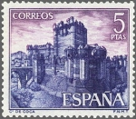Stamps Spain -  ESPAÑA 1967 1814 Sello Nuevo Castillos Coca Segovia 5p