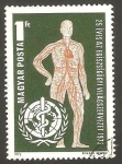 Stamps Hungary -  25 anivº de la organización mundial de la salud