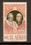 Stamps : America : Nicaragua :  S.S.  JUAN  XXIII  Y  CARDENAL  SPELLMAN