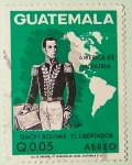 Stamps Guatemala -  Simon Bolivar Libertador