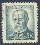 Stamps Czechoslovakia -  Tomáš Masaryk