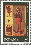 Stamps Spain -  ESPAÑA 1994 3318 Sello ** Museo de Naipes Sota de Bastos Baraja de Cartas Tarot Catalan